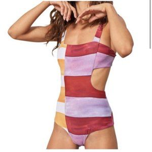 Mara Hoffman Mina sienna Cut out Swimsuit - Size Small